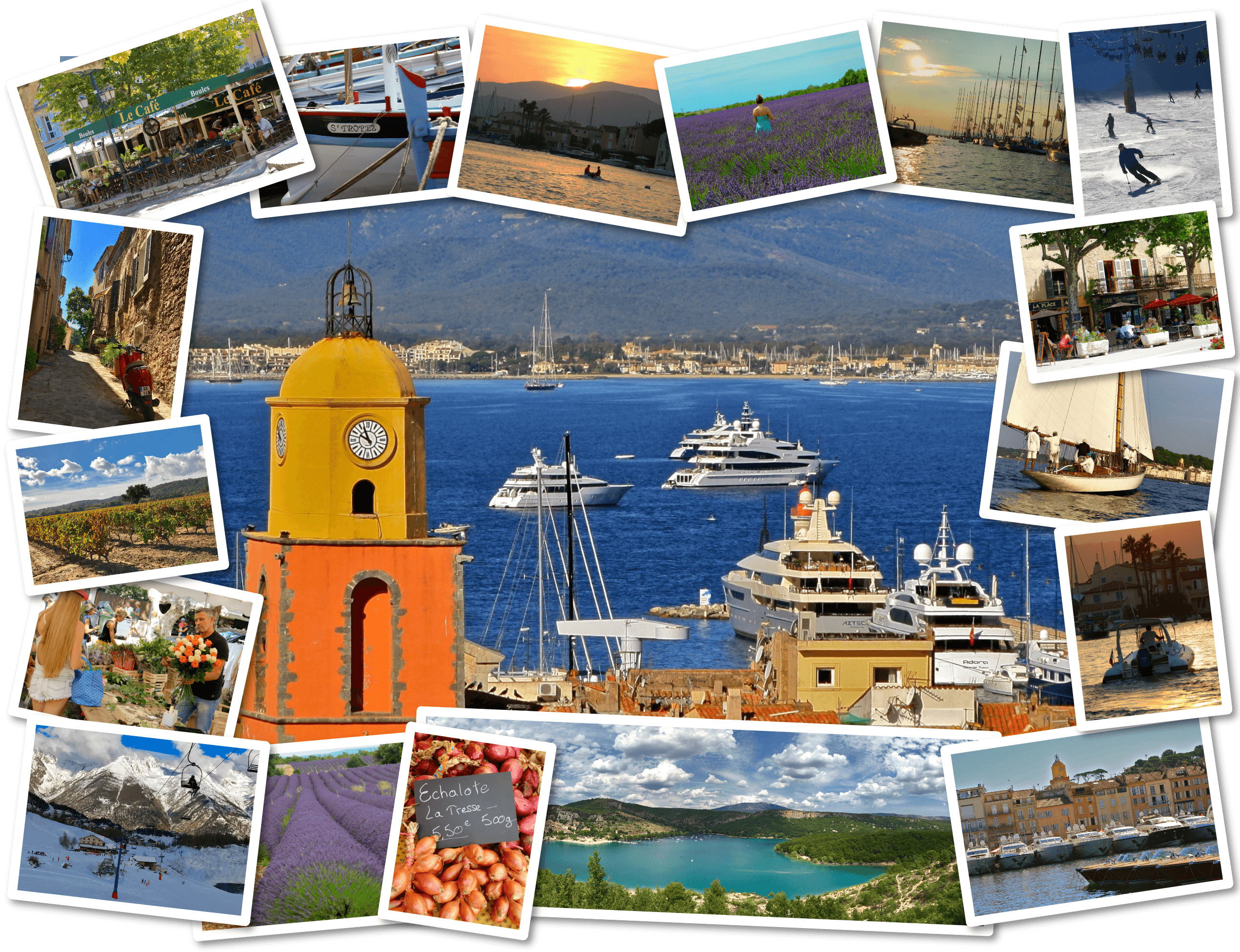 South Of France Photos Collage